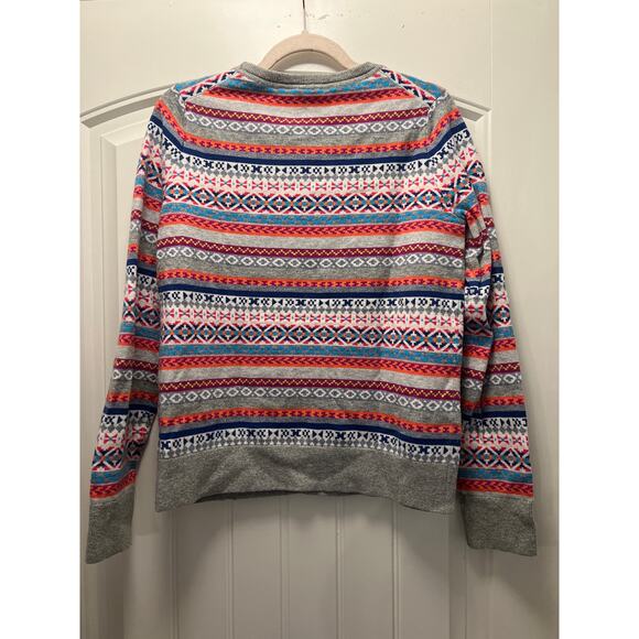 Gap Women’s Crazy Fair Isle Retro Knit Winter Pullover Sweater Size M Multicolor - Picture 3 of 3